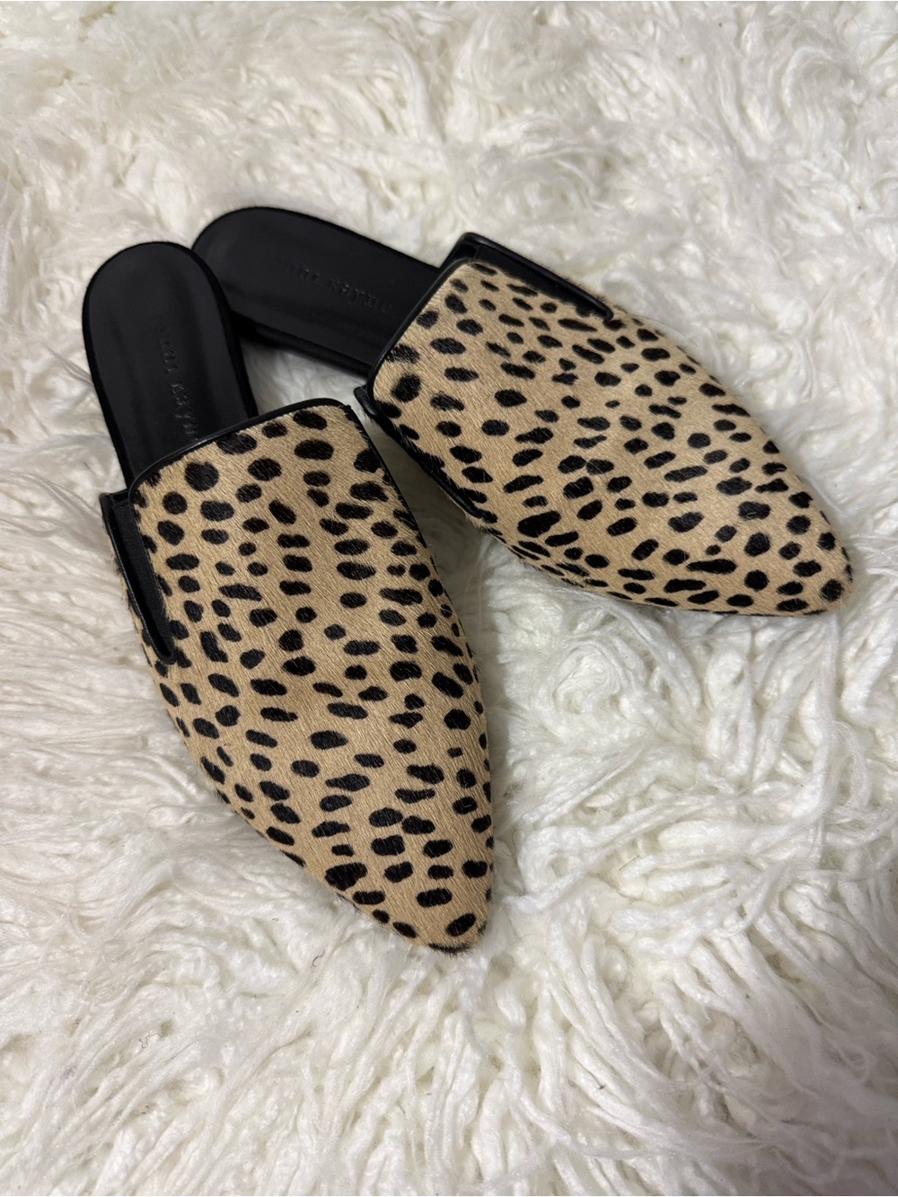 Jenni kayne leopard slip on mules size women’s 41 or 10.5